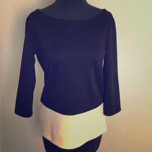 Black and cream MOD top